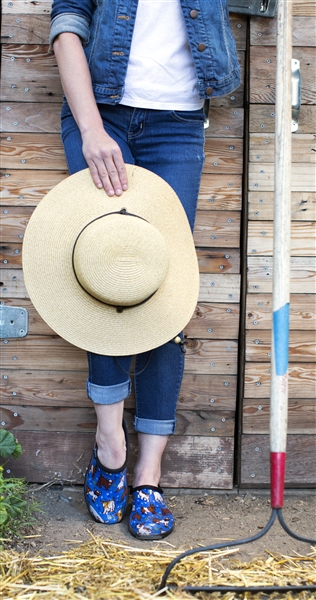 Sloggers Women's Braided Sun Hat with Wind Lanyard UPF 50+