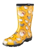 Sloggers Made in the USA  Womens Rain & Garden Boot Chicken Print Yellow