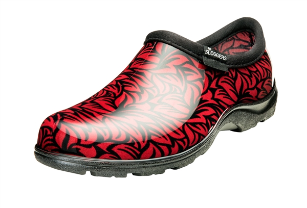Sloggers Women's Rain & Garden Shoe in Casual Floral Red