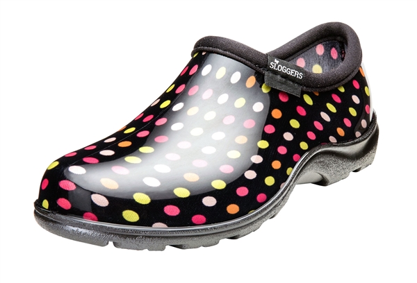 Sloggers Women's Rain & Garden Shoe in Multi Color Pin Dot