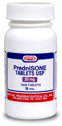 Prednisone 20mg, 1000 Tablets