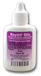 Baytril Otic (enrofloxacin-silver sulfadiazine), 30 ml