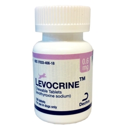 Levocrine Thyroid Chewable Tablets 0.6mg, 180 Count