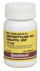 Amitriptyline 10mg, 100 Tablets