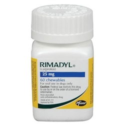 Rimadyl (Carprofen) 25mg, 60 Chewable Tablets