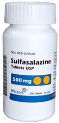 Sulfasalazine 500mg, 100 Tablets