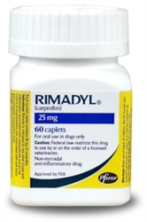 Rimadyl (Carprofen) 25mg, 60 Caplets