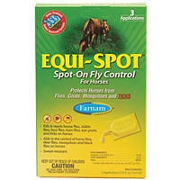 Equi-Spot Spot-On Fly Control For Horses, 3 x 10 ml Tubes/Package
