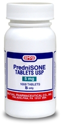 Prednisone 5mg, 1000 Tablets