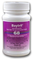 Baytril-Antibiotic For Pets - 50 Tablets