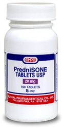 Prednisone 20mg, 100 Tablets