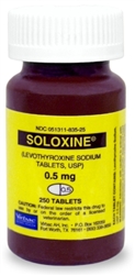 Soloxine 0.5mg, 250 Tablets