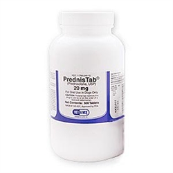 PrednisTab (Prednisolone) 20mg, 500 Tablets