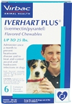 Iverhart Plus for Dogs Up to 25 lbs, 6 Pack for Heartworm Prevention