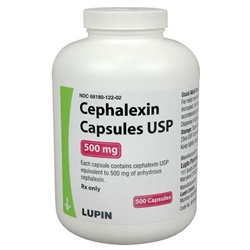 Cephalexin 500mg, 500 Capsules