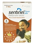 Sentinel Flavor Tabs For Dogs 1-10 lbs, 12 Pack