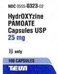 Hydroxyzine Pamoate 25mg, 100 Capsules