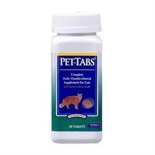 Pet-Tabs For Cats, 50 Chewable Tablets