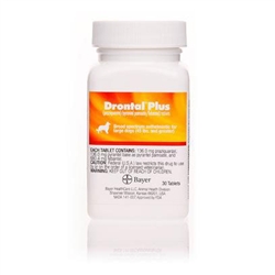 Drontal Plus Dewormer For Dogs - 30 Tablets