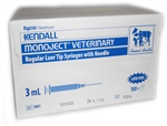 Monoject Syringe 3cc 20G X 1.5" Regular Luer - Cat
