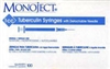 Monoject Tuberculin Syringe 1cc, 25G x 5/8, Detachable Needle, 100/Box