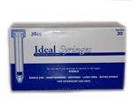 Ideal Syringe 35 cc, Without Needle, Regular Luer, 30/Box