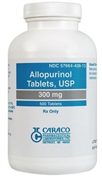 Allopurinol 300mg, 100 Tablets