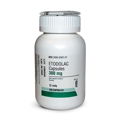 Etodolac 300mg, 100 Capsules