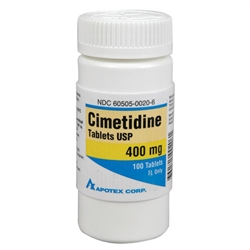 Cimetidine 400mg, 100 Tablets