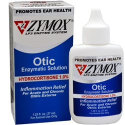 Zymox Otic HC 1.0% Enzymatic Solution, 1.25 oz.