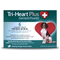 Tri-Heart Plus Chewable Tablets For Dogs 26-50 lbs