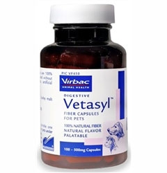 Vetasyl Fiber Capsules, 500 mg, 100 Count, 10 Pack