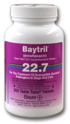 Baytril-Antibiotic For Pets - 500 Tablets