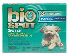 Bio Spot Spot On Flea & Tick Control for Puppies Under 15 lbs 3 Months