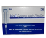 Ideal Syringe 3 cc, 22 ga. x 1", Luer Lock 100/Box
