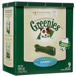 Greenies Tub Treat Pack, Jumbo 27 oz. (9 Count)
