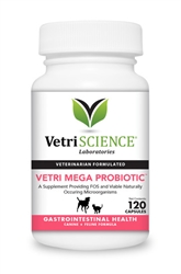 VetriScience Vetri Mega Probiotic, 120 Capsules