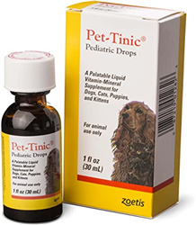 Pet-Tinic Pediatric Drops for Dogs, Cats, Puppies and Kittens, 1 oz. (30 ml)