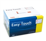 EasyTouch Insulin Syringe U-100 .5 cc 31 ga. x 5/16", 100/Box