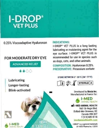 I-Drop Vet PLUS Lubricating Eye Drops, 10 ml