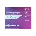 UltiCare Insulin Syringe U-100 3/10 cc 29 ga. x 1/2", 100/Box