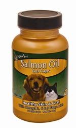 NaturVet Salmon Oil Gel Caps, 60 Capsules