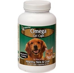 NaturVet Omega Gel Caps, 180 Capsules