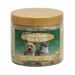 NaturVet Love Drops Skin & Coat, 100 Chewable Tablets