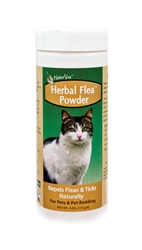 NaturVet Herbal Flea Powder For Cats, 4 oz