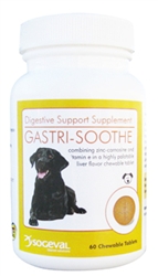 Gastri-Soothe Digestive Support Formula For Dogs, 60 Chewable Tablets