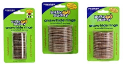 Gnawhide Rings Cornstarch, Small l Activity Toy For Dogs