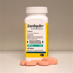 Zeniquin Antibiotic For Dogs & Cats 200mg, 50 Tablets