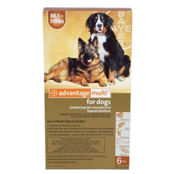 Advantage Multi For Dogs 88-110 lbs, 6 Pack