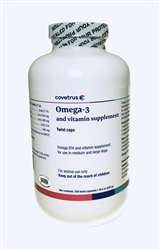 Omega 3 Plus Vitamins For Medium & Large Dogs, 250 Twist Tip Capsules